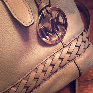 Michael Kors Taupe Crossbody Satchel